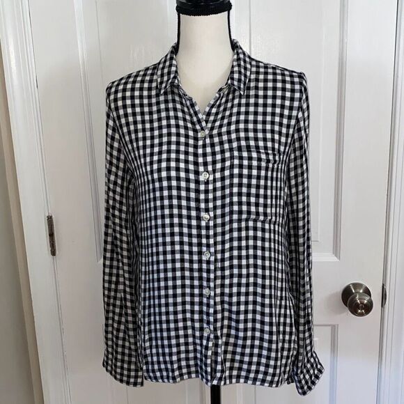 SO soft checkered button up shirt size M - Picture 1 of 10